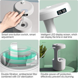 Anti Gravity Air Humidifier With Led Display